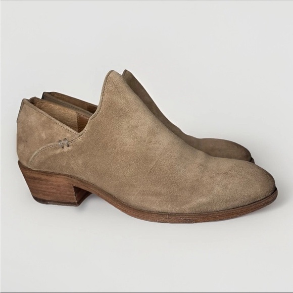 Frye Carson Shootie Women's Brown Suede Zipper Ankle & Booties Boots SZ 9 Boho - Picture 1 of 11